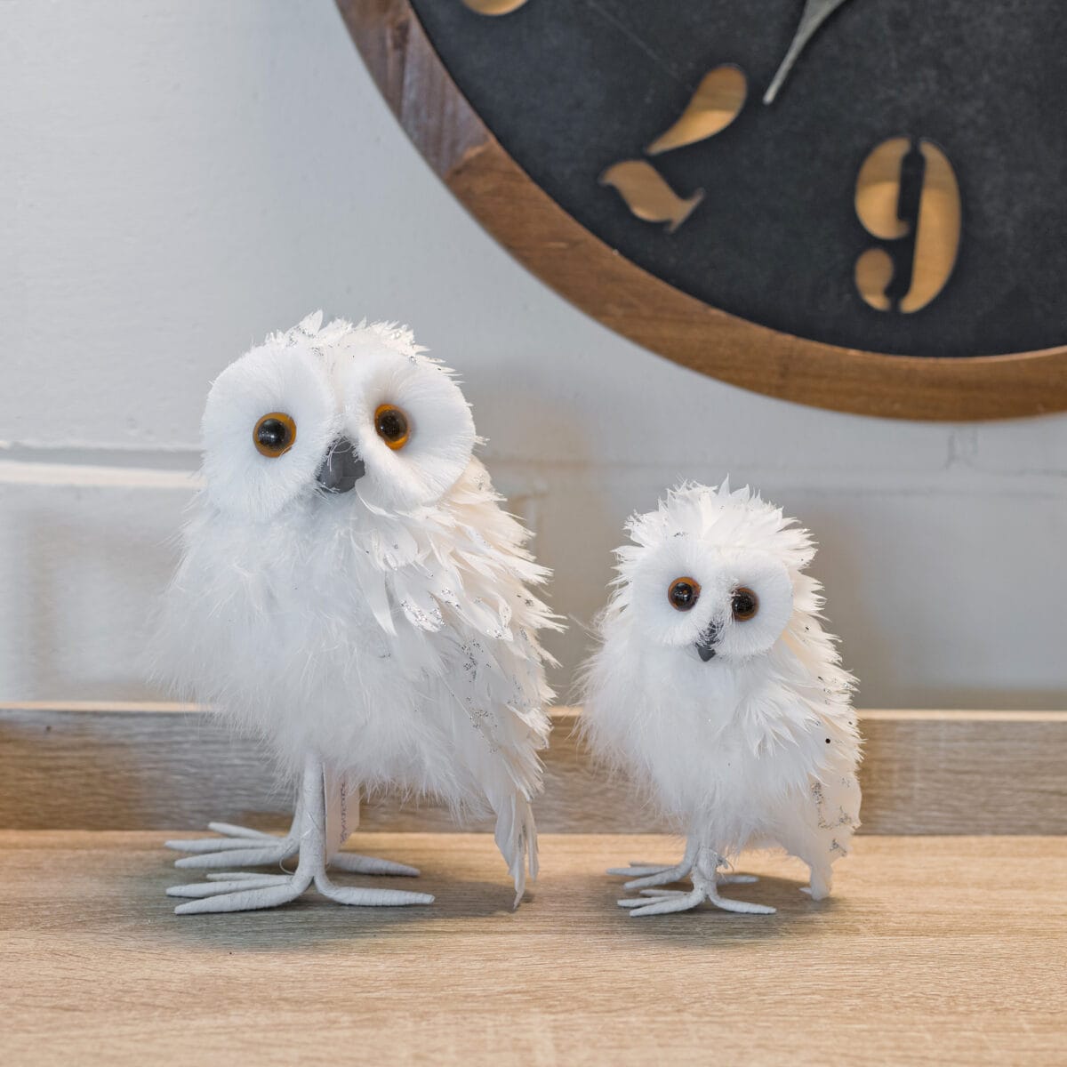 White Owl Decoration on Display