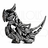 Rhinoceros Bust Edge Sculpture