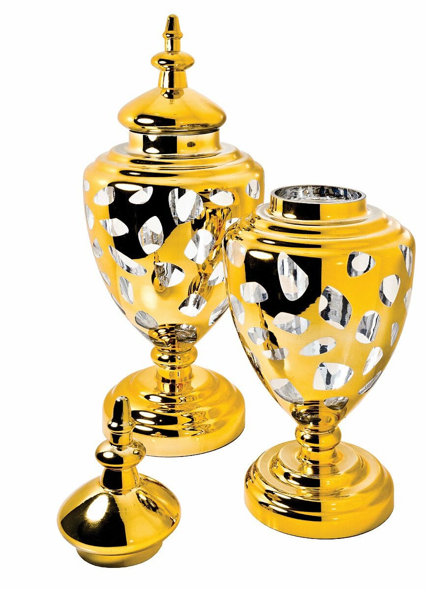 Large Golden Urn